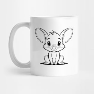 Cute Baby Bandicoot Animal Outline Mug